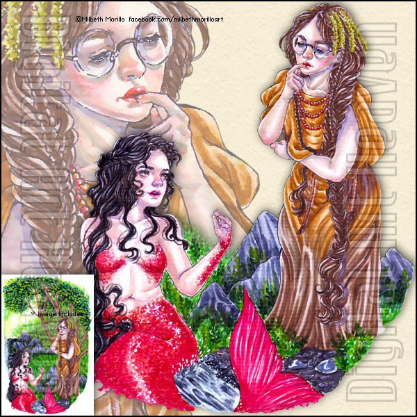 MilbethMorillo-Hazel tree and the salmon mermaid